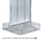 Azar Displays Two-Sided Pegboard Floor Display On a Square Studio Base 700770-CLR - alternate 3